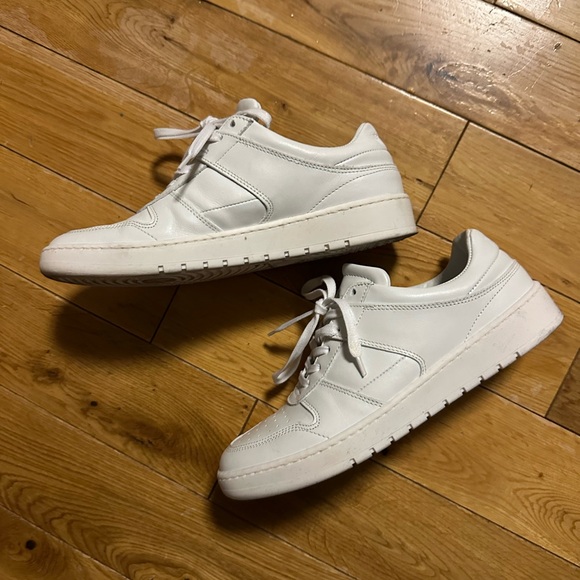 Koio White Leather Aventino Sneakers (37) - Picture 1 of 6